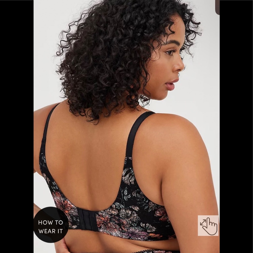 Torrid floral wire-free bra. ***MANY SIZES - Picture 4 of 8